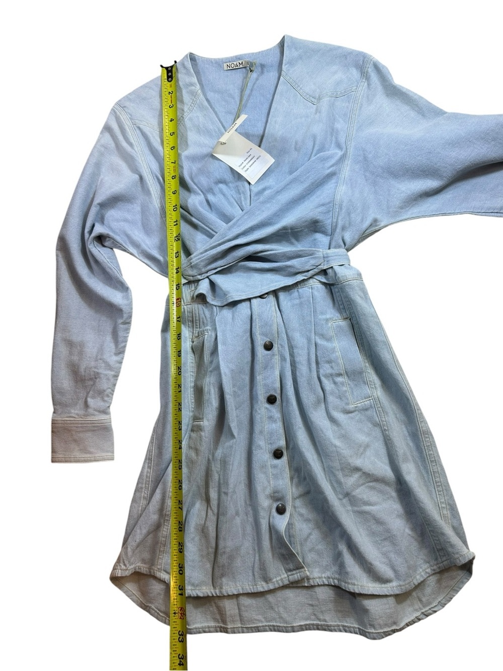 Noam Sandrine Dress in Chambray Blue Size XS NEW NWT - Picture 6 of 11